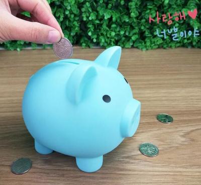 China Good quality fashion eco-friendly hot sale plastic promotional pig shaped piggy bank plastic wholesale pig coin bank for sale