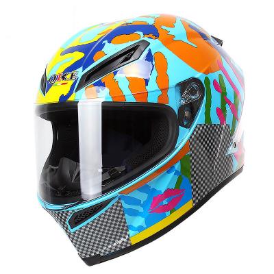 China Durable ABS Material Multiple Colors Racing Motocross Motorcycle Helmets Cool Full Face Predator Helmets Man Woman for sale