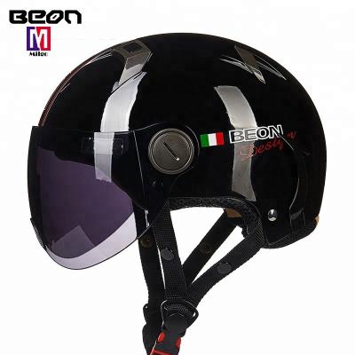 China ABS Helmet BEON B-102 Half Face Helmet ABS Material B-102 Helmet Women Men Motorcycle Scooter Bike Helmet With Sun Visor for sale