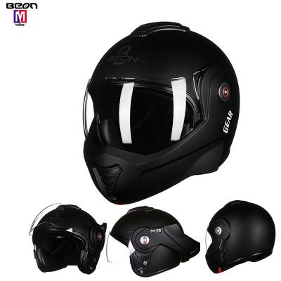 China ABS BEON B-702 motorcycle helmets flip up high quality predator helmet with EEC certificate and anit-fog sun visor for sale