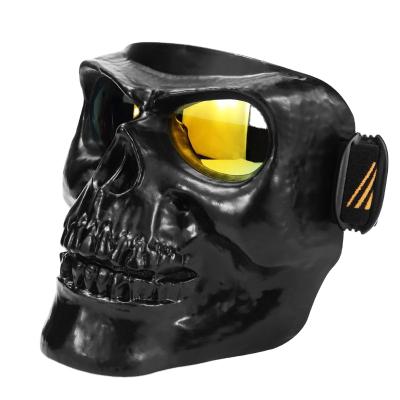 China 2021 Skull Motorcycle Goggles Skull Demon Mask For Motorcycle Scooter Ride Eye Protection for sale