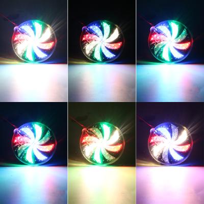 China Super Bright LED Strobe Light Motorcycle Fire Wheel Lights Modified Windmill Lights 12V Round Car Styling Flash Lamp Atmosphere Lamp 40 LED for sale