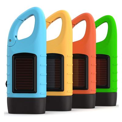 China Hand Crank Mini Solar Power Rechargeable Led Indoor Flashlight for sale