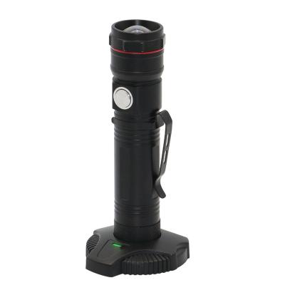 China Zoomable Led Light 2021 New Zoomable Led Usb Rechargeable Tactical Flashlight For DIY Camping Hiking Working for sale