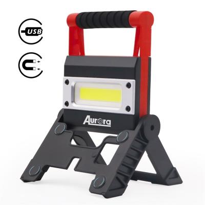 China ABS+PC Super Bright 800 Lumens LED Energy Saving Flood Lights Outdoor with Foldable Bracket and Magnet for Car Garage for sale