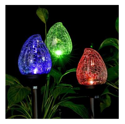 China New Garden Floodlight Waterproof Led Solar Garden Lights Outdoor Fence Flame Lamp for sale