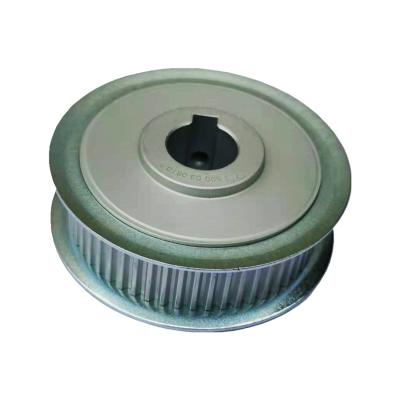 China Transmission Hot Selling Aluminum Synchro Pulley Anodize Pulley Shaft Wheel Straight Bored Coating Synchronous Wheel for sale