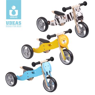 China Water Varnish High Quality Wooden Balance Bike For Kids No Pedal Wooden Walking Bike For Kids Running Bike for sale