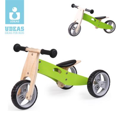 China Water Varnish Quality Kids Wooden Bike Kids Walking Tricycle Mini 2 in 1 Wooden Balance Bike for sale