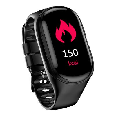 China Touch Screen M1 Smartwatch with Earbuds 2 in 1 Earbuds Tooth Sports Blood Pressure Heart Rate Waterproof Monitor Pedometer Smart Watch for sale