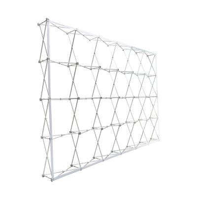 China Recyclable Portable Auto Stretch Fabric Display Backdrop Wall Rack For Trade Show for sale