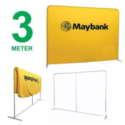 China Lightweight and portable aluminum pop up fabric stand aluminum pop up stand portable pop up banner tension fabric display stand for sale