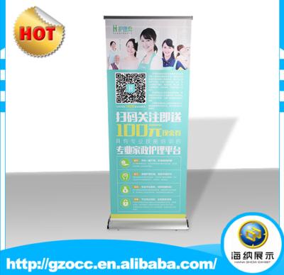 China Roll Up Banner Stand Retractable Portable Outdoor Advertising Display Stand Economical Banner For Sale for sale