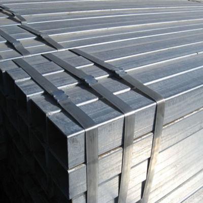 China Square Hot Dip Galvanized Steel Pipe 10 Ft 12 Ft Galvanised Rectangular Tube for sale