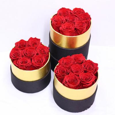 China Beautiful Romantic High Quality Gift Boxes Packing Preserved Rose &gifts For Wedding Decoration for sale