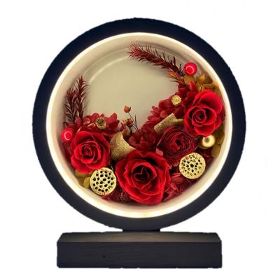 China Best Selling Cabinet Immortal Gift TV Lamp Table Flower Romantic Home Decoration for sale