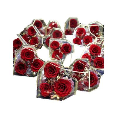 China Factory sale good romantic price preserved roses box for home decoration for sale