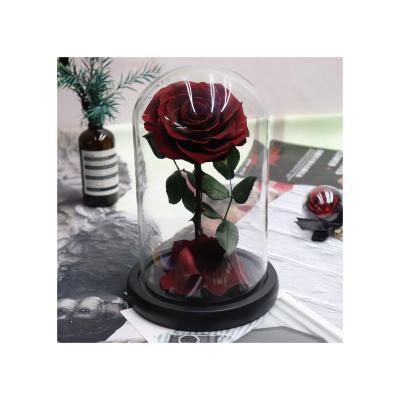 China Wedding Private Design Roses Flower Dry Hanging Preserved Flower Decoration Gift Rose for sale