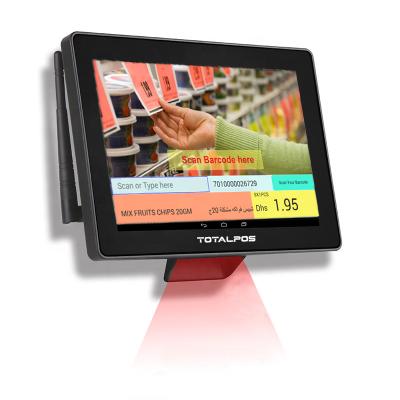 China SDK Supermarket 10.1 Inch Android Windows Capacitive Touch Screen Self Service Price Controller With Barcode Scanner for sale