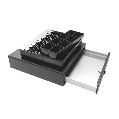 China 410mm Heavy Duty Automatic 3 Lock Metal POS Cash Drawer Making H-410M for sale