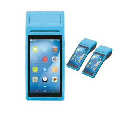 China Q2 SDK Factory Low Cost 5.5 Inch Android 8.1 Lottery POS Handheld Terminal With 58mm Printer for sale