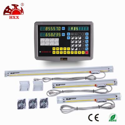 China Multifunction Travel Sensor Digital Readout 2 Axis Dro For Lathe Milling Machine With 5u Linear Scale GCS900-2D for sale