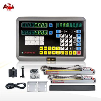 China DRO system is used for Mill/Lathe/Drilling/Cutting Machines etc 50-1000mm resolution GCS900-2D and 0.5u 2 pcs Digital Readout system linear encoder. 2 DRO for the tour for sale