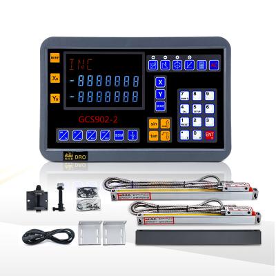 China Dro DRO GCS902-2 Kits 2 Axis Digital Readout and HXX GCS902-2 5um 50-1000mm Linear Glass Scales GCS898 for sale