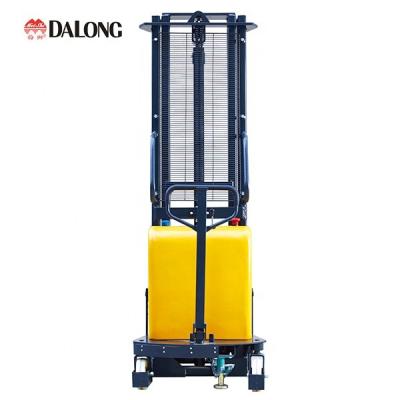 China Hotels Semi-electric Stacker Forklift 1500kg Capacity Manual Power Stacker for sale