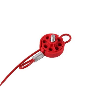 China Wheeled Reusable 2m Industry Safety Cable Lockout Device For Locking Valves for sale