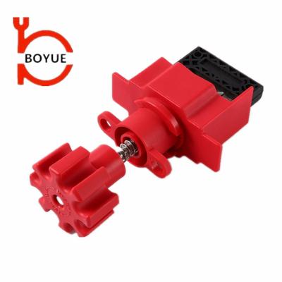 China Universal Industrial Ball Valve Handle Lock Devices Rod Safety Loto Lockout Equipment Ball Valve Handle Quarter Turn Universal Butterfly Valve Lock for sale