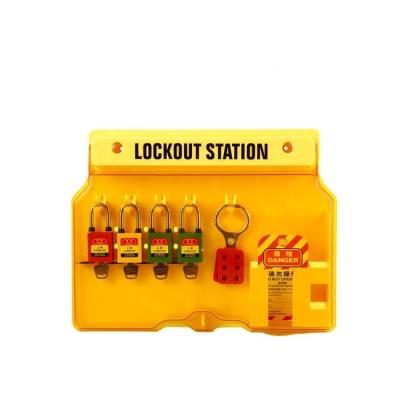 China Protable Padlock Station Boyue 5-10 Locks Lotto Lockout Tagout Groups Station for sale