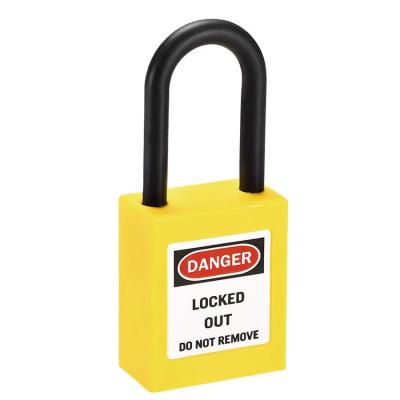 China High Quality Security Top Industrial Safety Insulation Security Padlock Security Lockout Nylon Padlock for sale