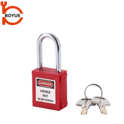 China Labor Safety Lockout Padlock 38mm Shackle Protection Key Safety Loto Lockout Padlock for sale