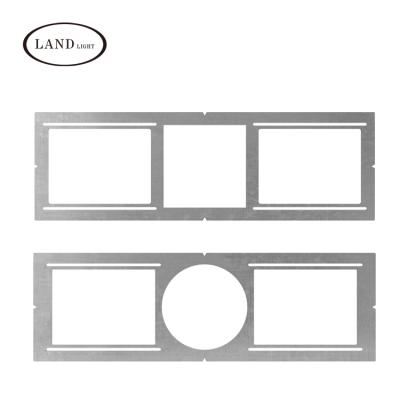 China Round Build Square Panel Light Holder Plate New Construction Slim Pot Light Brackets for sale