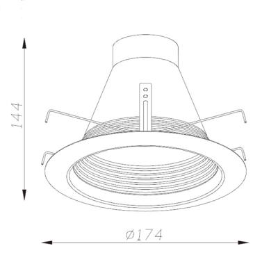 China Wholesale ETL mr16 Modern Spot Light Fixture Gimbal Mount 3.5 Inch Bulkhead Trim Ceiling Lights for sale