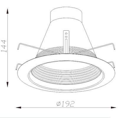 China Modern ground lighting 4inch ceiling lights gimbal ring trim for mr16 or gu10 downlight fixtures for sale