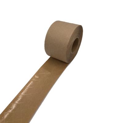 China Factory Price Waterproof Brown Water Wet Gummed Kraft Paper Tape For Packaging for sale