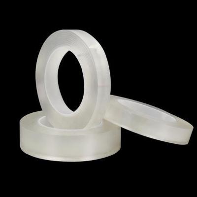 China Waterproof Washable Recycled Clear Silicone Adhesive Tape Double Sided Nano Gel Nano Tape for sale