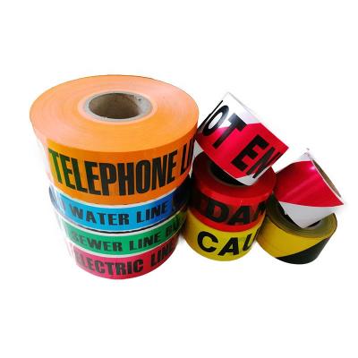 China Waterproof PVC Film Caution Safety Walkway Tape Warning Marking Tape for sale