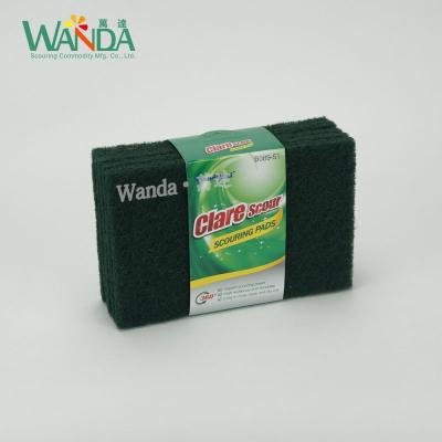 China Viable Green Non-abrasive Nylon Crizal Cleaning Cloth Protective Scrubber Cleaning Pad for sale