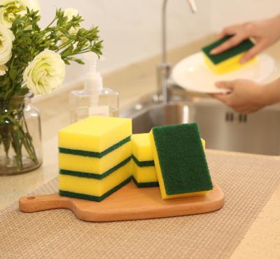 China Viable Powerful Kitchen Polyurethane Cleaning Sponge for Washing Dishes for sale