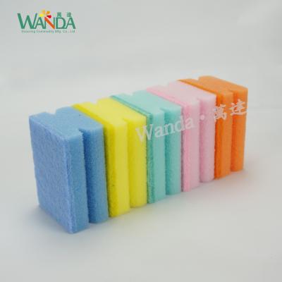 China Viable Medium Duty Colorful Kitchen Sponge Scourer Sponge Cleaning Scouring Pad For Cleaning for sale