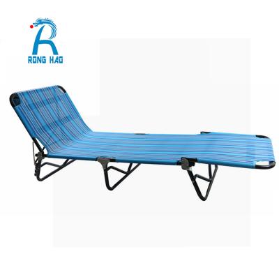 China Modern Simple Design Adjustable Folding Sun Beds Long Folding Deck Chair for sale