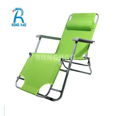 China Cheap Dual Function Folding Deck Chair Manufacturer Direct Sale Sun Lounger Camping Dew Dining Chair for sale