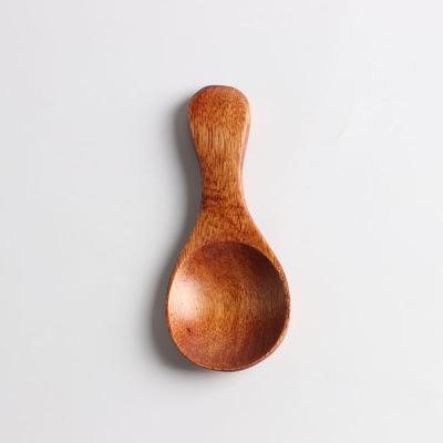 China Disposable Wooden Spoon Natural Short Handle Modern Design Teaspoon For Kitchen for sale