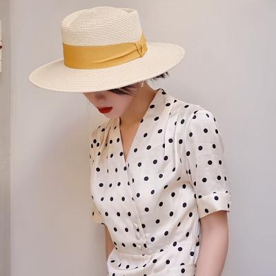 China COMMON Customized Wholesale High Quality Women Men Fashion Women Foldable Straw Hat Fedora Panama Style Packable Travel Sun Hat for sale