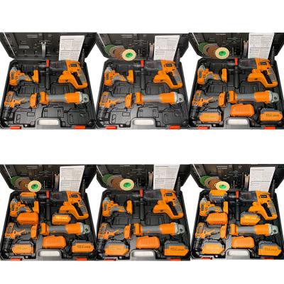 China High quality 20v machine tool combination kits 4 in 1 set combined brushless battery tools machine- combination kits for household for sale