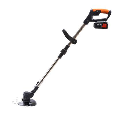 China Hot Sale 25CC Cordless Cheap Price 24V Lithium Battery Brush Cutter Garden Tools Portable Low Noise Grass Trimmer for sale