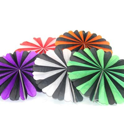 China Factory Direct Wholesale Hanging Folding Paper Fans Party Decoration for sale